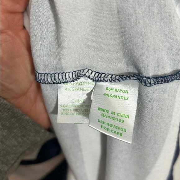 Lilly Pulitzer Lula Dress size Large, navy and white stripes - Picture 5 of 9